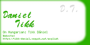 daniel tikk business card